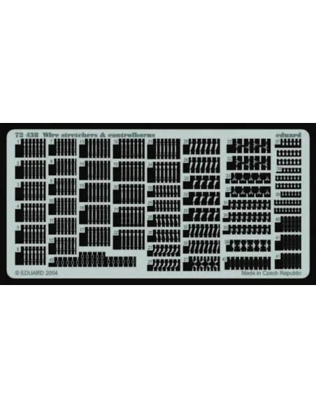 Wire Stretchers & Controlhorns, 1/72 - Eduard Accessories 72438