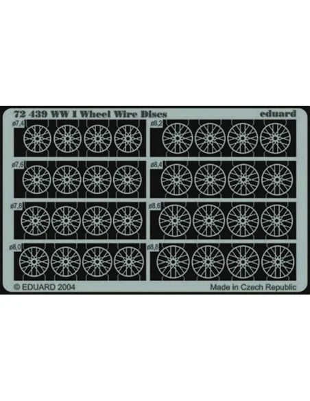 WWI Wheel Wire Discs, 1/72 - Eduard Accessories 72439
