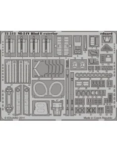 Mi-24V Hind E exterior for Zvezda, 1/72 - Eduard Accessories 72513
