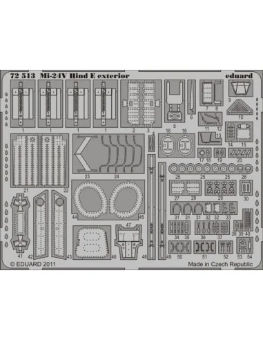 Mi-24V Hind E exterior for Zvezda, 1/72 - Eduard Accessories 72513