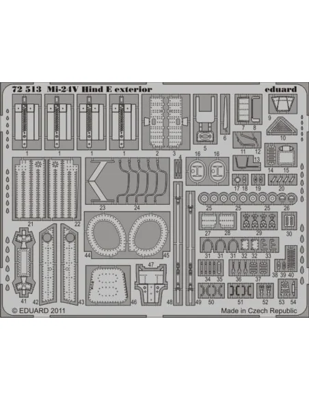 [NO_DESC] Mi-24V Hind E exterior for Zvezda, 1/72 - Eduard Accessor...