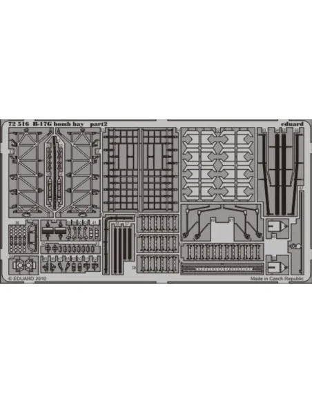 [NO_DESC] B-17G bomb bay for Revell, 1/72 - Eduard Accessories 72516