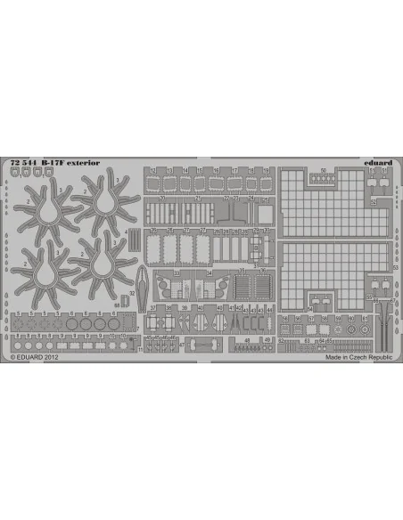 [NO_DESC] B-17F exterior for Revell, 1/72 - Eduard Accessories 72544