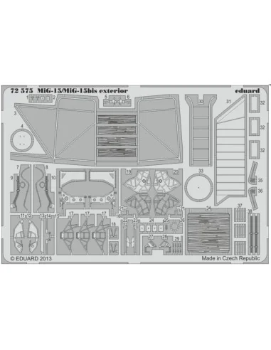 [NO_DESC] MiG-15/MiG-15bis exterior for Eduard, 1/72 - Eduard Acces...
