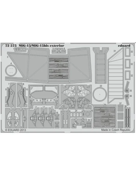 MiG-15/MiG-15bis exterior for Eduard, 1/72 - Eduard Accessories 72575