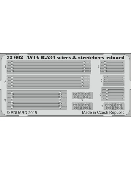 [NO_DESC] Avia B.534 wires & stretchers f. Eduard, 1/72 - Eduard Ac...