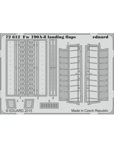 Fw 190A-8 landing flaps for Eduard, 1/72 - Eduard Accessories 72612