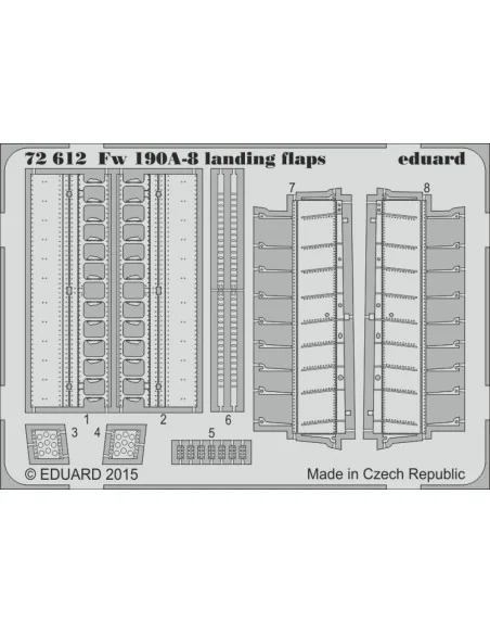 [NO_DESC] Fw 190A-8 landing flaps for Eduard, 1/72 - Eduard Accesso...