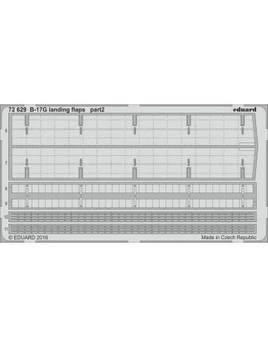 B-17G landing flaps for Airfix, 1/72 - Eduard Accessories 72629
