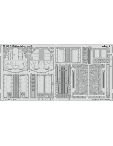 [NO_DESC] B-17G bomb bay for Airfix, 1/72 - Eduard Accessories 72630