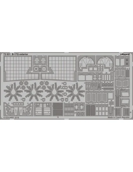 B-17G exterior for Airfix, 1/72 - Eduard Accessories 72631