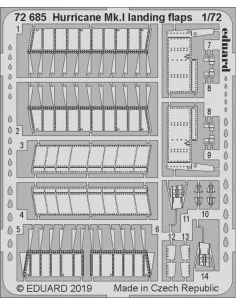 Hurricane Mk.I landing flaps f.Arma Hobb, 1/72 - Eduard Accessories...