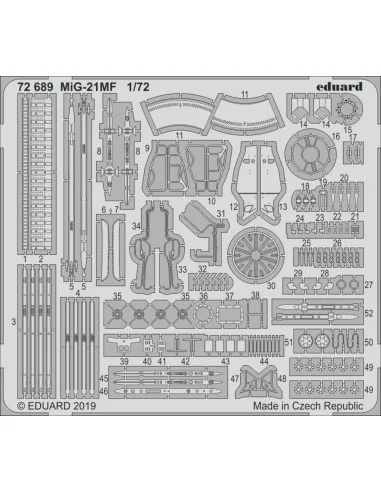 MiG-21MF for Eduard, 1/72 - Eduard Accessories 72689