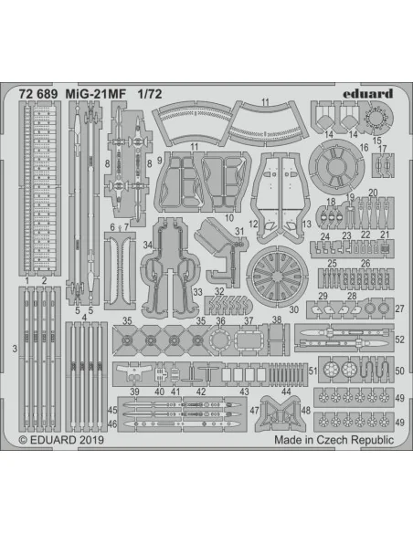 MiG-21MF for Eduard, 1/72 - Eduard Accessories 72689