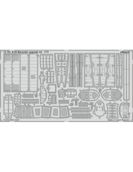 B-26 Marauder upgrade set for Eduard, 1/72 - Eduard Accessories 72703