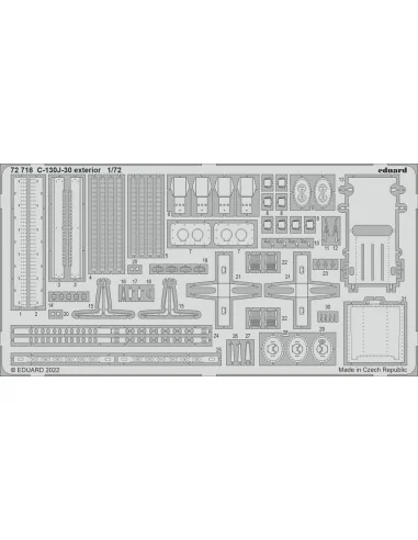 C-130J-30 exterior for ZVEZDA, 1/72 - Eduard Accessories 72718