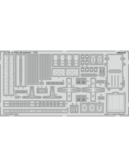 C-130J-30 exterior for ZVEZDA, 1/72 - Eduard Accessories 72718