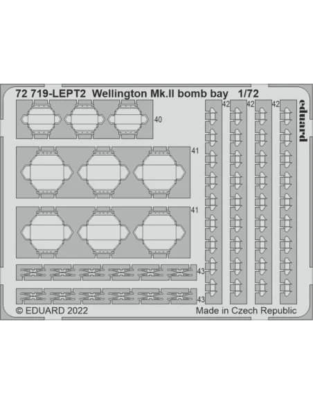[NO_DESC] Wellington Mk.II bomb bay for AIRFIX, 1/72 - Eduard Acces...