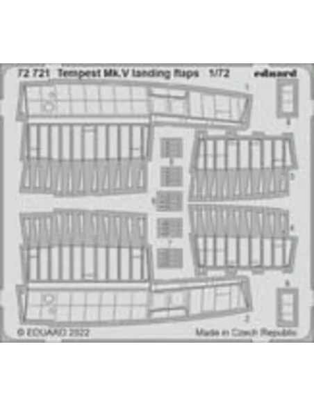 [NO_DESC] Tempest Mk.V landing flaps, 1/72 - Eduard Accessories 72721