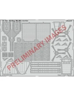 Stirling Mk.III exterior, 1/72 - Eduard Accessories 72722