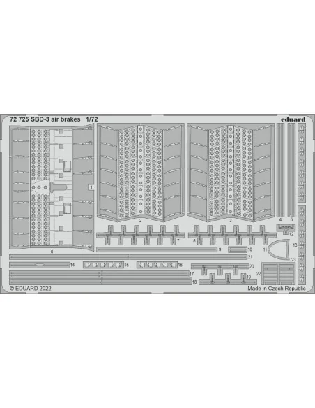 SBD-3 air brakes for FLYHAWK, 1/72 - Eduard Accessories 72725