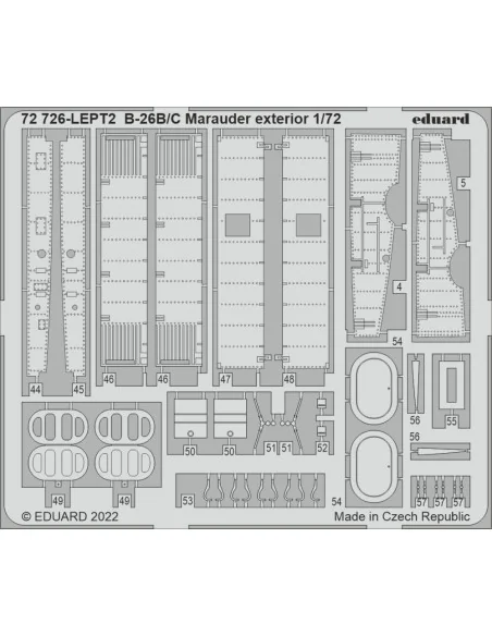 B-26B/C Marauder exterior for HASEGAWA / HOBBY 2000, 1/72 - Eduard ...