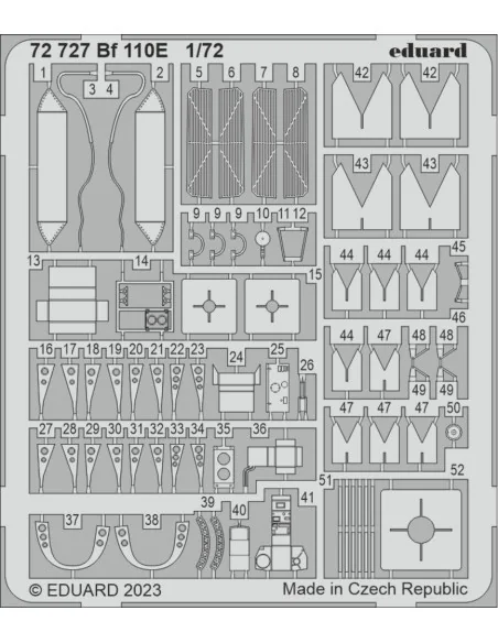 Bf 110E 1/72 for EDUARD, 1/72 - Eduard Accessories 72727