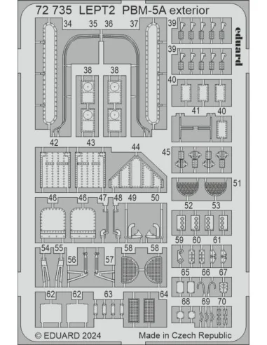 PBM-5A exterior 1/72 ACADEMY, 1/72 - Eduard Accessories 72735