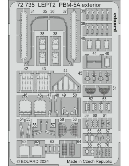 PBM-5A exterior 1/72 ACADEMY, 1/72 - Eduard Accessories 72735