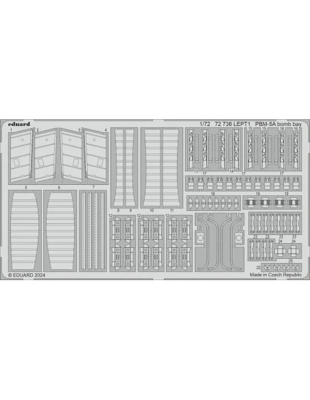 PBM-5A bomb bay 1/72 ACADEMY, 1/72 - Eduard Accessories 72736