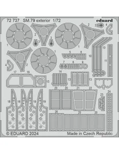 SM.79 exterior ITALERI, 1/72 - Eduard Accessories 72737