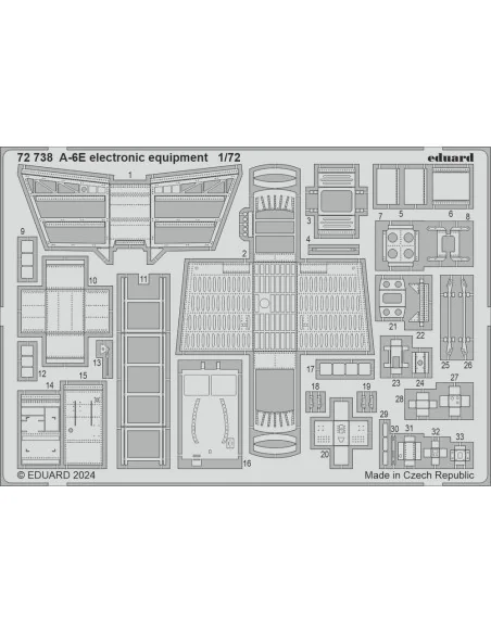 A-6E electronic equipment, 1/72 - Eduard Accessories 72738