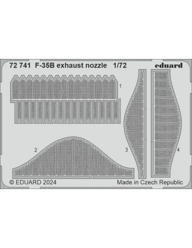 F-35B exhaust nozzle TAMIYA, 1/72 - Eduard Accessories 72741
