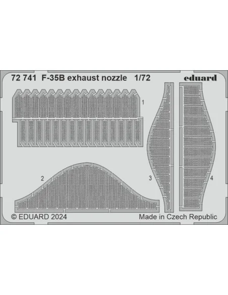 F-35B exhaust nozzle TAMIYA, 1/72 - Eduard Accessories 72741