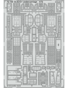 E-2C/C+ undercarriage HELLER, 1/72 - Eduard Accessories 72743