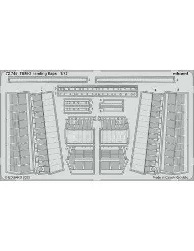 TBM-3 landing flaps HOBBY BOSS, 1/72 - Eduard Accessories 72745
