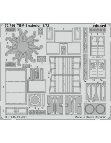 TBM-3 exterior HOBBY BOSS, 1/72 - Eduard Accessories 72746