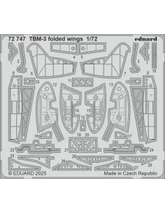 TBM-3 folded wings HOBBY BOSS, 1/72 - Eduard Accessories 72747