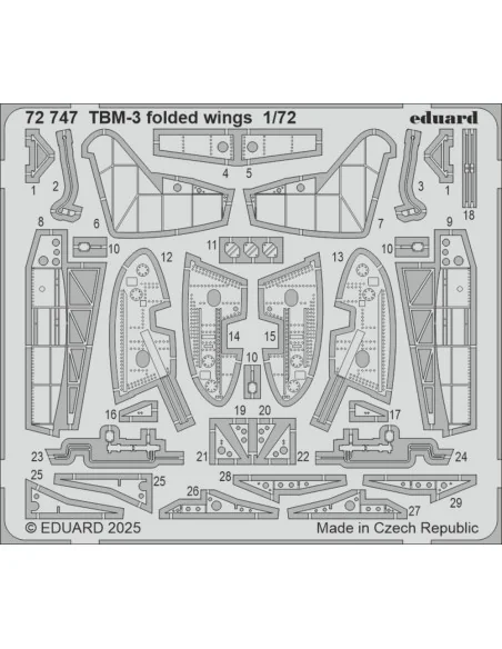 [NO_DESC] TBM-3 folded wings HOBBY BOSS, 1/72 - Eduard Accessories ...