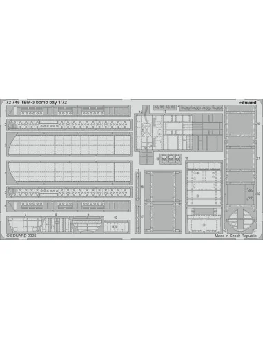 TBM-3 bomb bay HOBBY BOSS, 1/72 - Eduard Accessories 72748