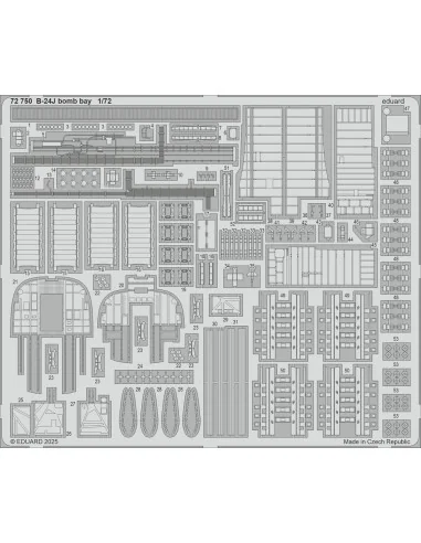 B-24J bomb bay HASEGAWA, 1/72 - Eduard Accessories 72750