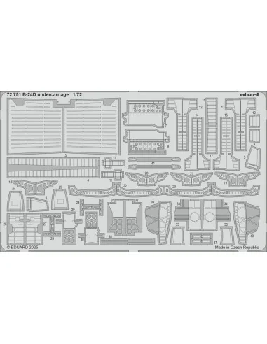 B-24D undercarriage for Airfix, 1/72 - Eduard Accessories 72751