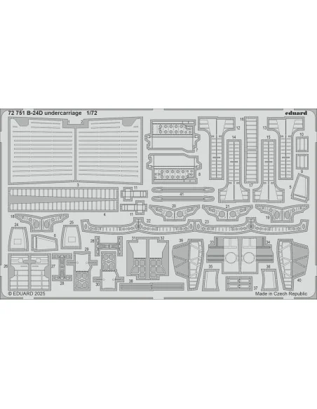 B-24D undercarriage for Airfix, 1/72 - Eduard Accessories 72751