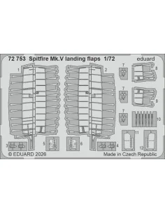 Spitfire Mk.V landing flaps for Eduard, 1/72 - Eduard Accessories 7...