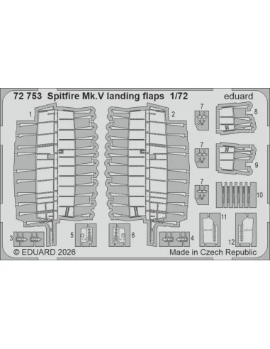 [NO_DESC] Spitfire Mk.V landing flaps for Eduard, 1/72 - Eduard Acc...