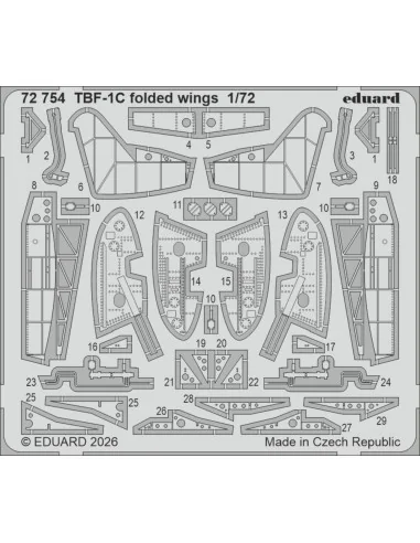 [NO_DESC] TBF-1C folded wings for Hobby Boss, 1/72 - Eduard Accesso...