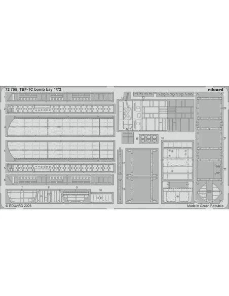 [NO_DESC] TBF-1C bomb bay for Hobby Boss, 1/72 - Eduard Accessories...