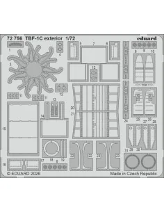 TBF-1C exterior for Hobby Boss, 1/72 - Eduard Accessories 72756