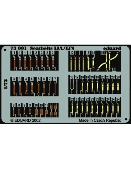 Seatbelts IJA/IJN, 1/72 - Eduard Accessories 73001