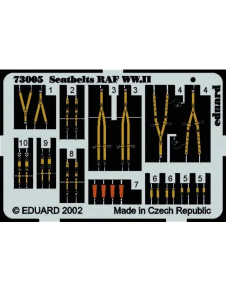 Seatbelts RAF WW.II, 1/72 - Eduard Accessories 73005
